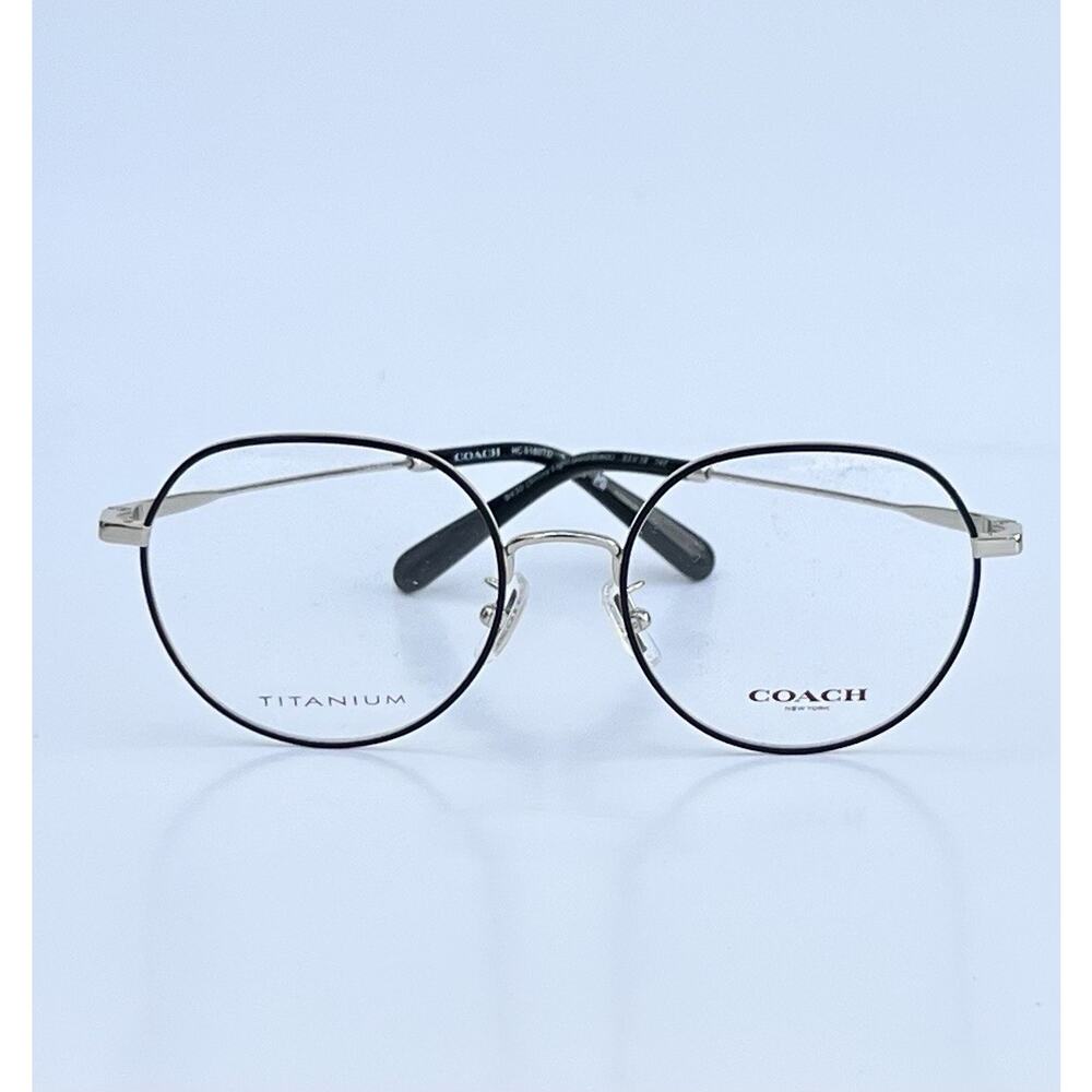 COACH Titanium HC5180TD Shiny Light Gold / Black Lightweight Frames 53 18 145 NW - Picture 5 of 16